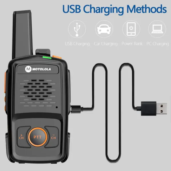 Motolola MT-N1 Mini Walkie Talkie 16 Channels - Image 5