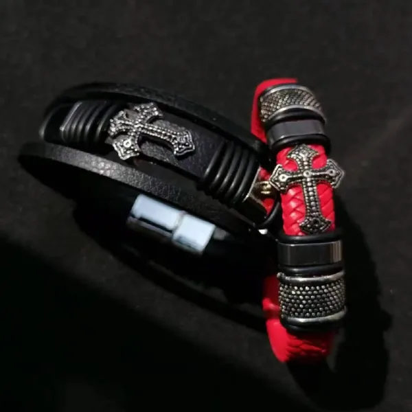 Punk Style Cuff Bracelet for Men and Women