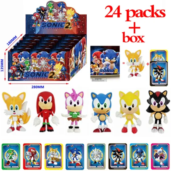 Sonic Anime Blind Box Figures Set of 24