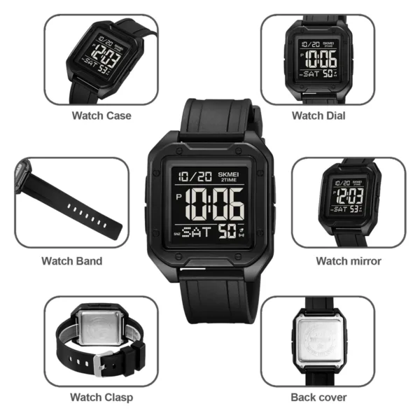 Digital Military Wristwatch for Men Waterproof - Image 4