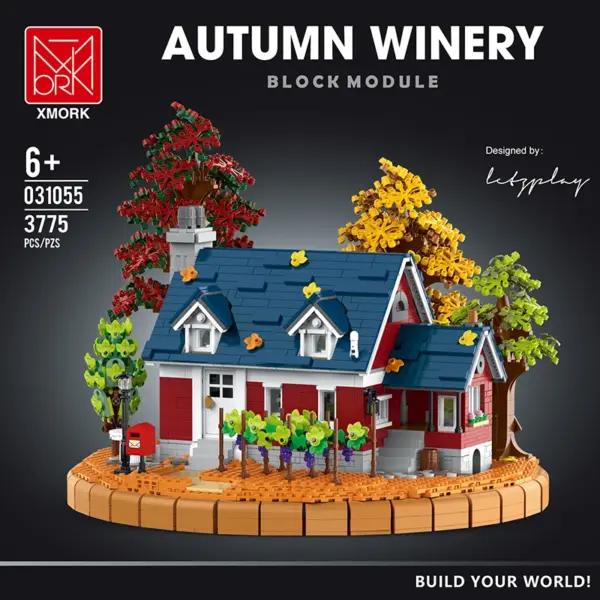 3755PCS Autumn Winery House Building Blocks - Image 5