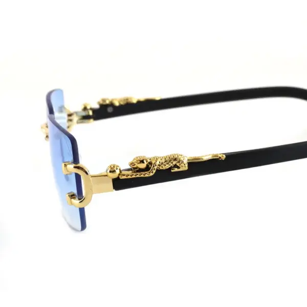 Fashionable Frameless Rectangular Sunglasses - Image 4