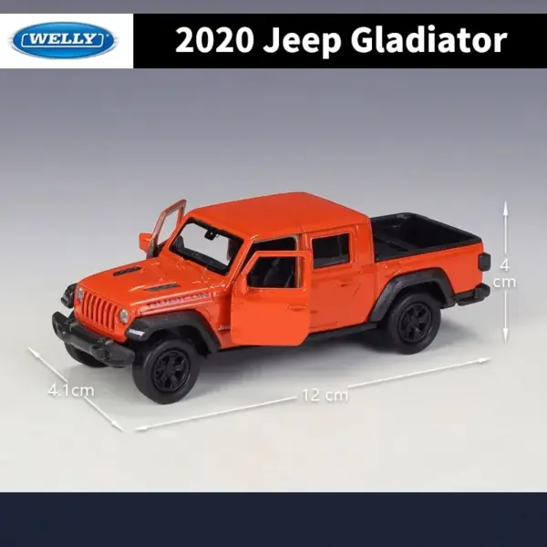 1:36 Jeep Gladiator Alloy Diecast Model - Image 4