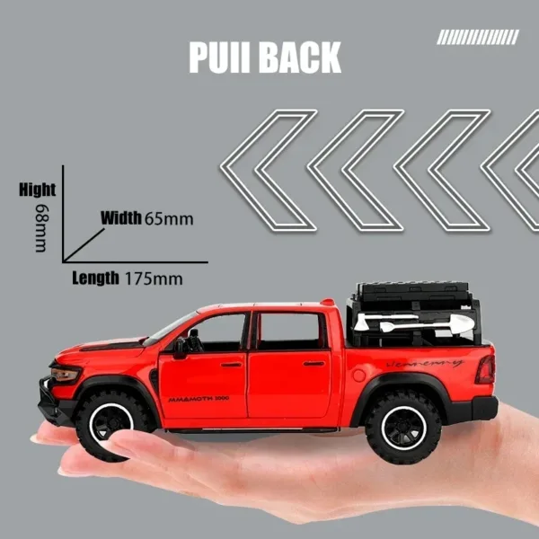 1:32 Dodge RAM Mammoth Pickup Toy Model - Image 5