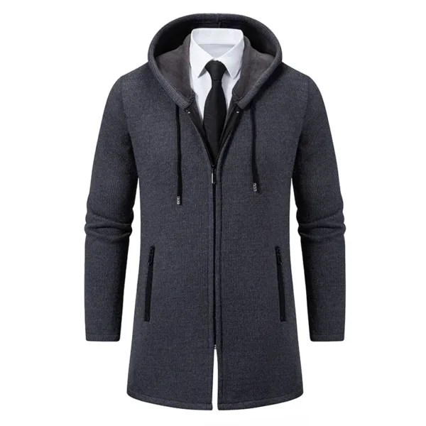 Men's Thick Hooded Coat for Autumn/Winter - Image 9