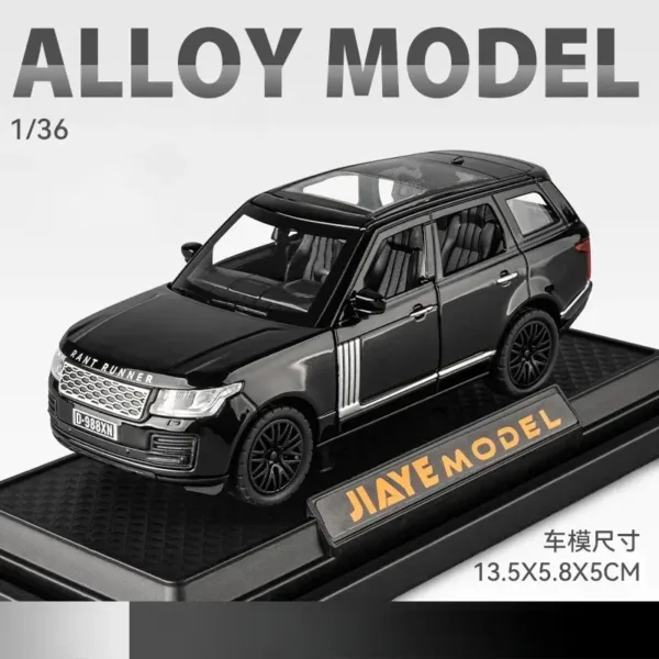 1:36 Land Rover Range Rover Diecast Model Car - Image 9