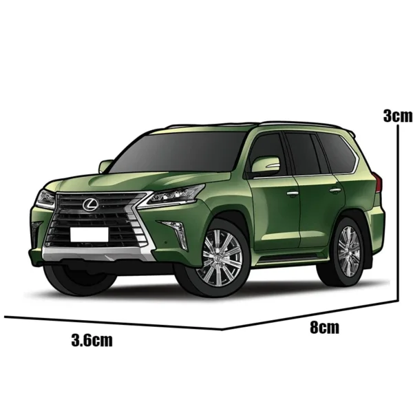 1:64 Lexus LX570 Diecast Model Toy Car - Image 6