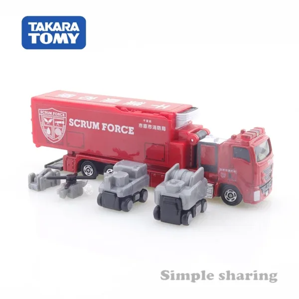 Takara Tomy 1:64 Ichihara City Fire Truck Model - Image 3