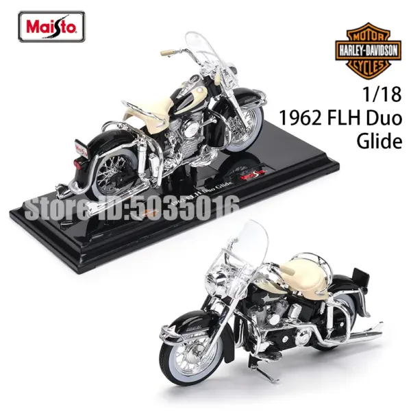 Maisto 1:18 Harley-Davidson Motorcycle Model - Image 3