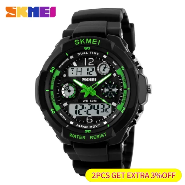 SKMEI Kids Waterproof Sport Watch 5Bar 1060 - Image 2