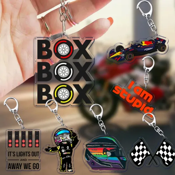 F1 Motorcycle Keychain Pendant for All