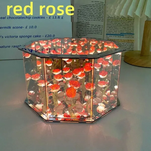 DIY Tulip Mirror Cube LED Night Light - Image 6