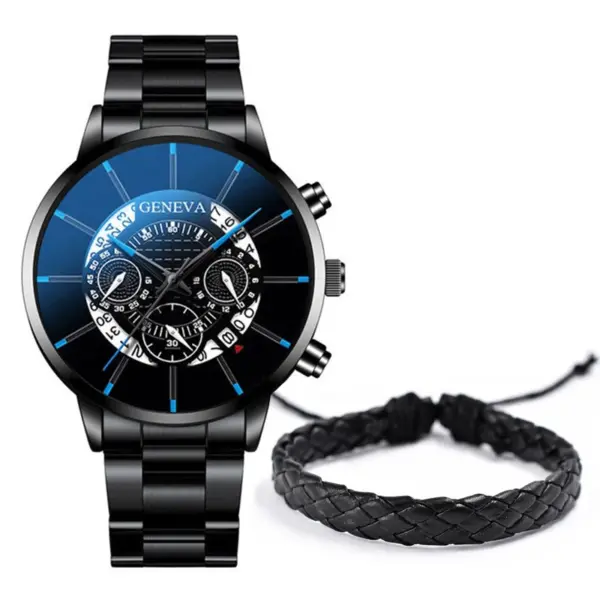 Men's Quartz Watch and Bracelet Set 2PCS - Image 7