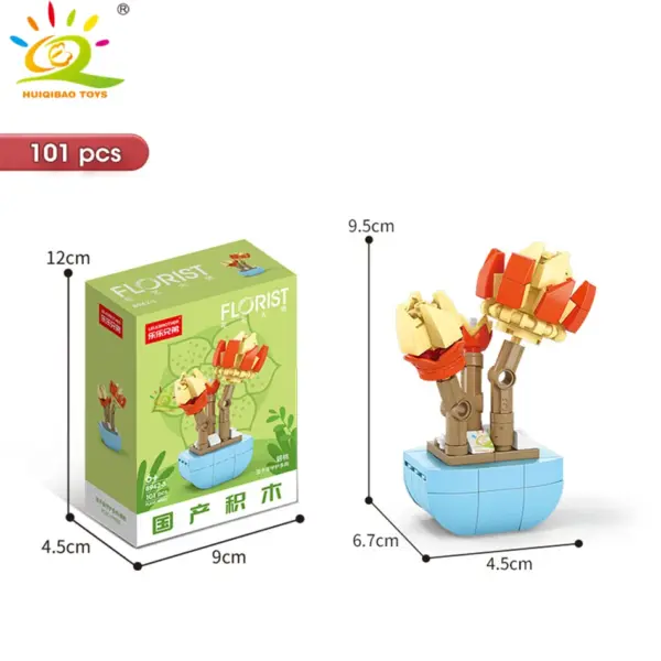 DIY Flower Succulent Building Blocks Set - Image 14