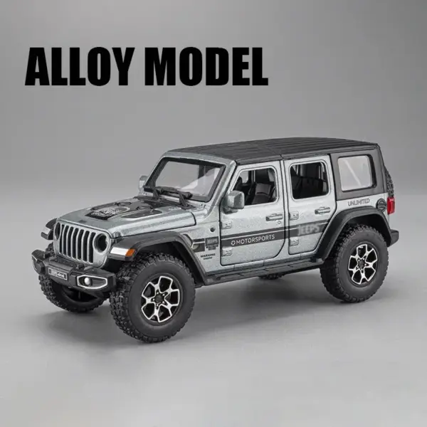 1:32 Alloy Jeep Wrangler Sahara Model Car - Image 7