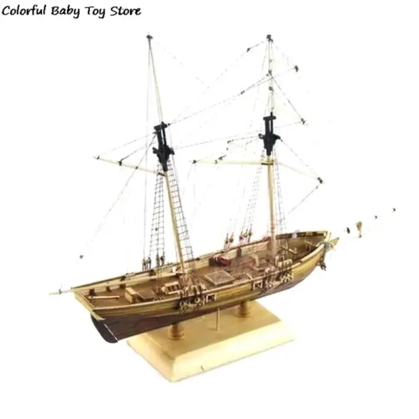 1:70 Scale Wooden Sailing Boat Model Kit - Image 3