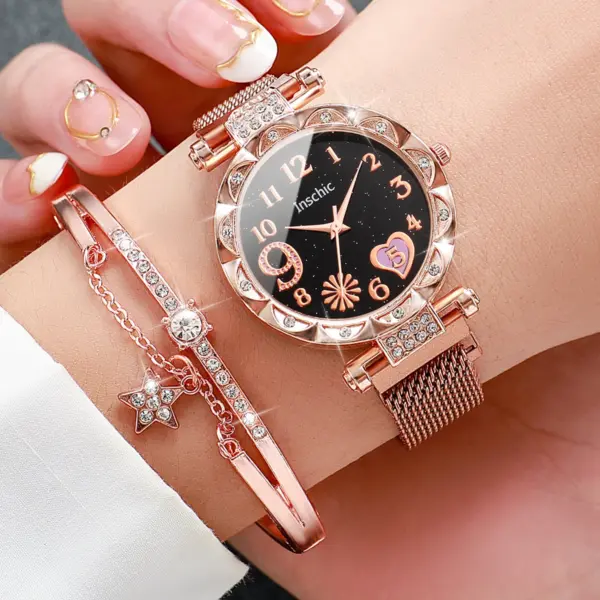 Women's Quartz Watch and Bracelet Set - Image 3