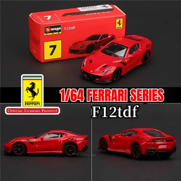 Bburago 1:64 Ferrari SF90 Diecast Model Car - Image 14