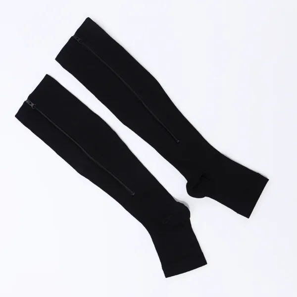 Women’s Compression Socks with Zipper Design - Image 3