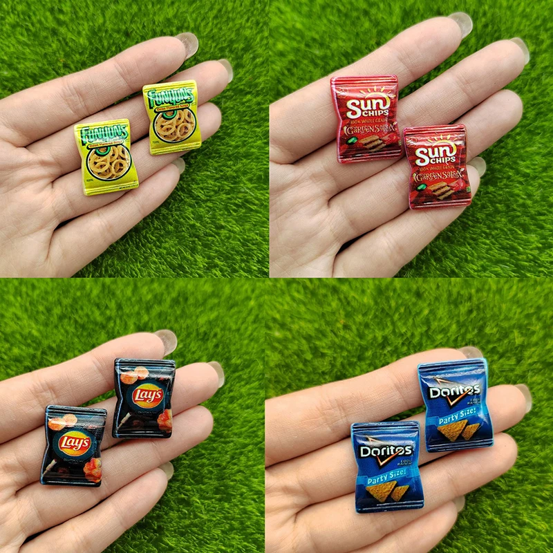 10 Pack Miniature Potato Chips Dollhouse Snacks 5 10 Pack Miniature Potato Chips Dollhouse Snacks - Image 5