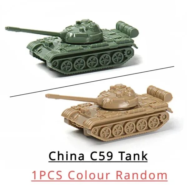 1:144 WWII Plastic Tank Model Set of 4 - Image 21