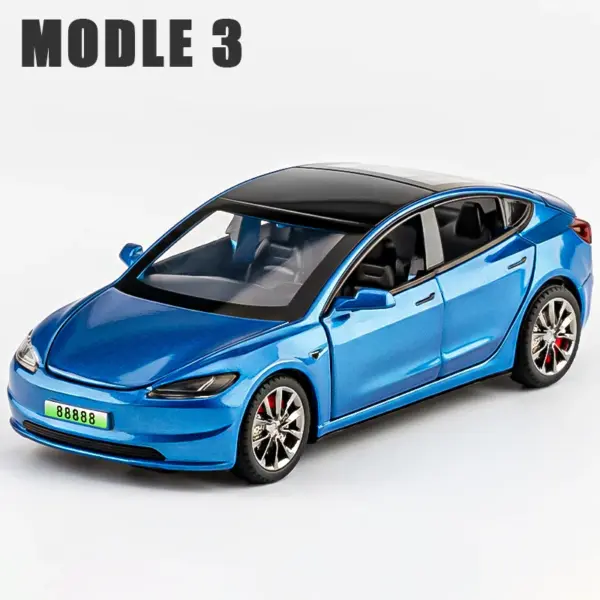 1:32 Model 3 Diecast Alloy Car Toy - Image 7