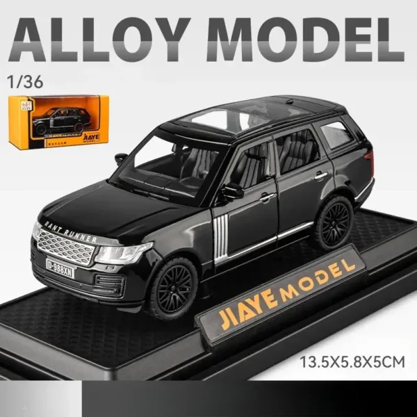 1:36 Land Rover Range Rover Diecast Model Car - Image 8