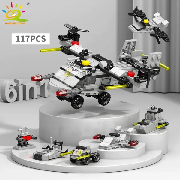 6in1 Police Truck Building Blocks Set - Image 18