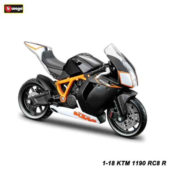 Bburago 1:18 Red Bull KTM Motorcycle Model - Image 7