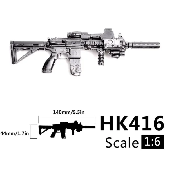 1/6 Scale AK47 AK74 MG42 Toy Gun Model - Image 8