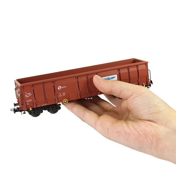 HO Scale 1:87 Brown RENFE Gondola Car Set - Image 2