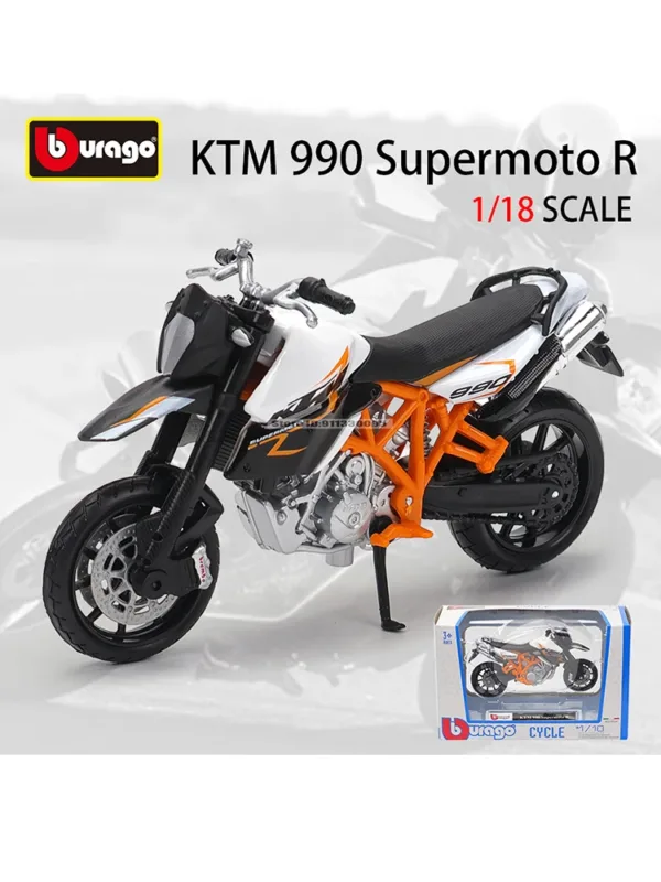 Bburago 1:18 KTM 990 Supermoto R Model - Image 25