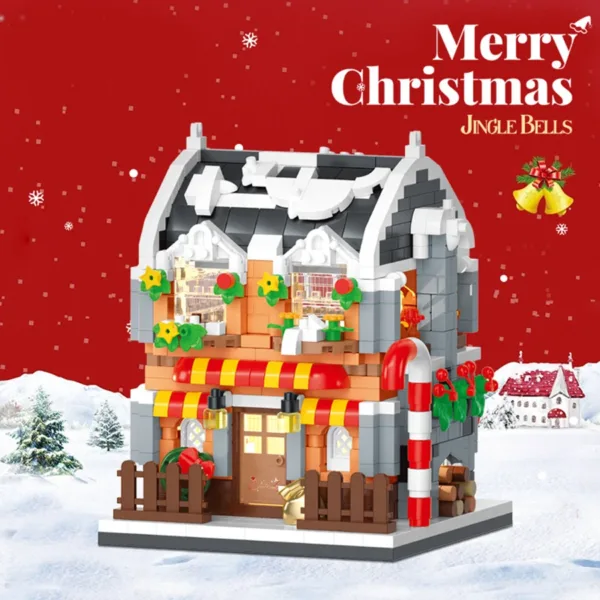 Christmas House Mini Building Blocks Set - Image 4