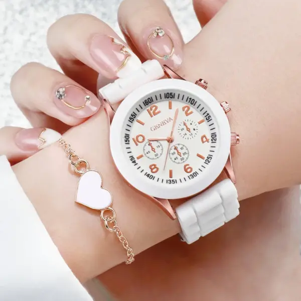 2PCS Geneva Women's Quartz Watch Set - Image 3