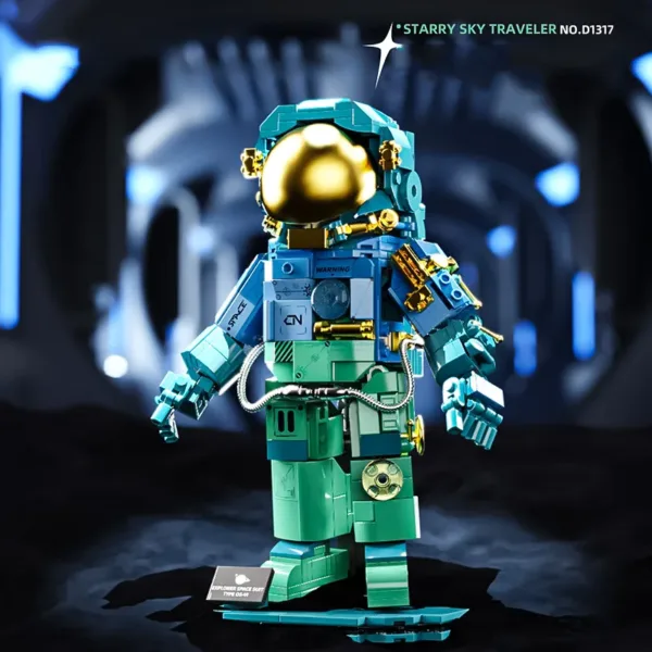 Astronaut Building Blocks Space Rocket Toy - Image 2