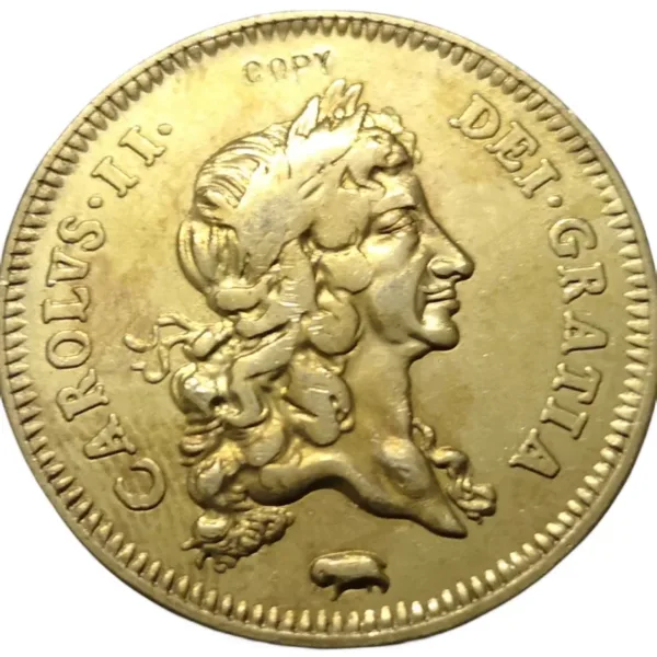 Charles II Gold Plated Replica Coin