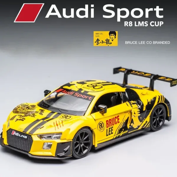 1:32 Diecast AUDI R8 Cup Alloy Car Model - Image 9