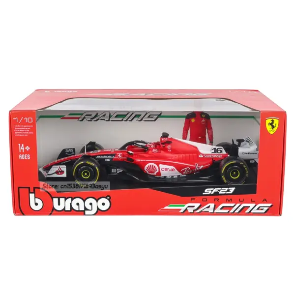 Bburago 1:18 Ferrari SF23 Leclerc Model Car - Image 6