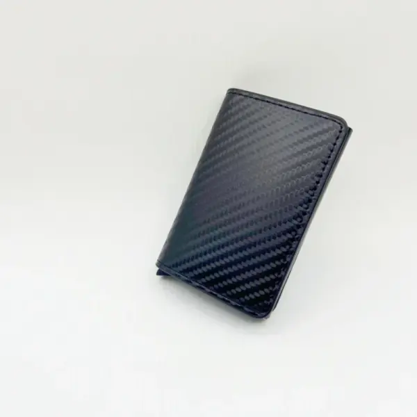 Men's PU Carbon Fiber Anti-theft Wallet - Image 2