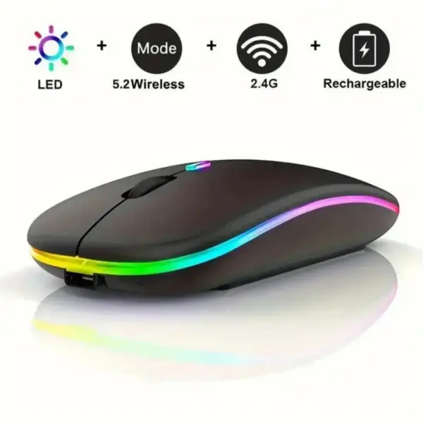 RGB Wireless Gaming Mouse Rechargeable Ergonomic - Image 7