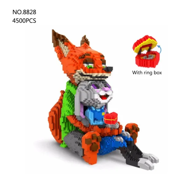 Anime Cartoon Building Blocks Kids Toy Set - Image 2