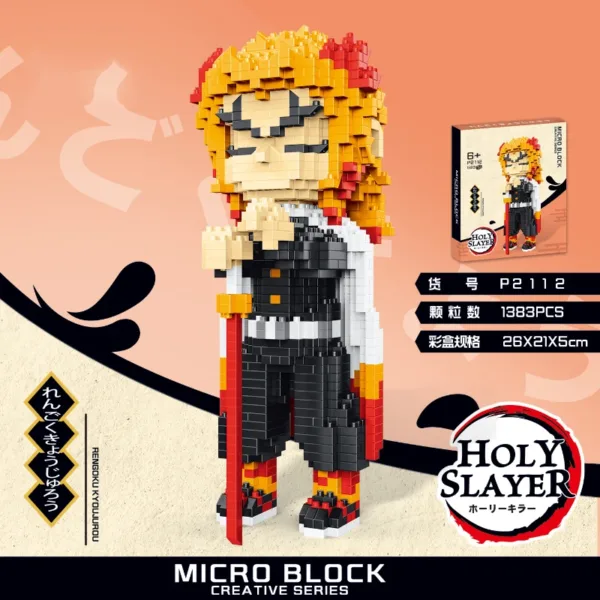 Demon Slayer Anime Mini Building Blocks Set - Image 3