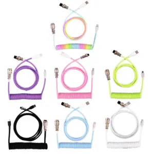 Type-C Mechanical Keyboard Coiled Cable 3m