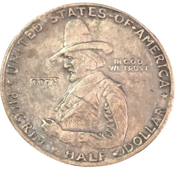 Pilgrim Commemorative Half Dollar Replica