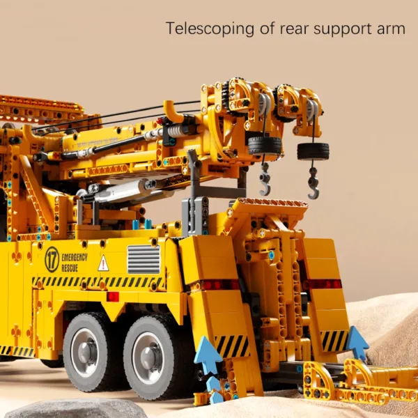 Electric Remote Control Crane Truck Building Set - Image 2