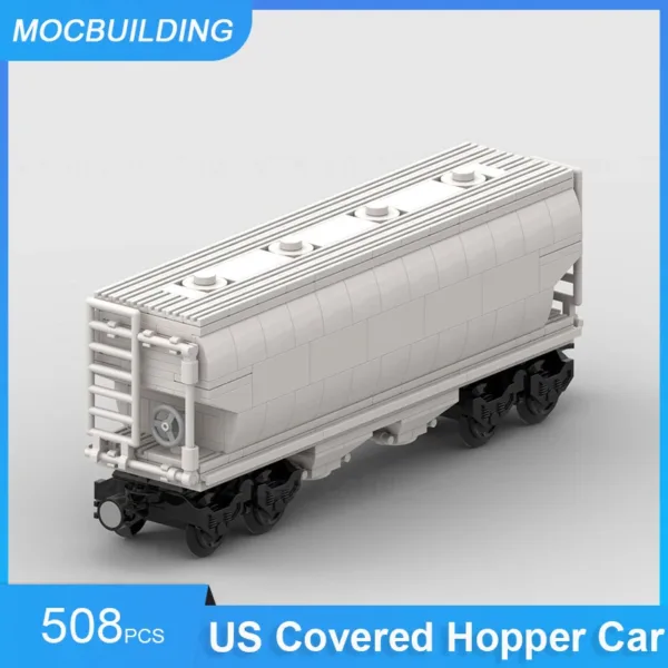 US Covered Hopper Car Building Blocks Set - Image 4