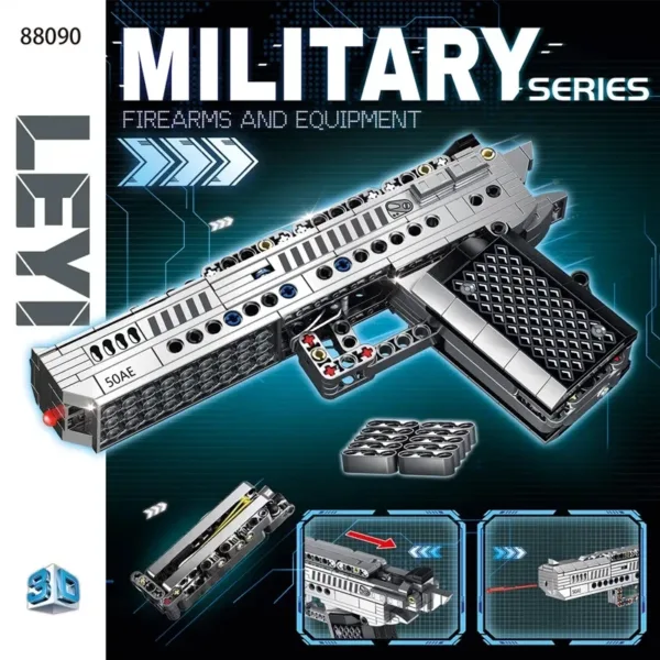 Military M500 Revolver Building Blocks Set - Image 2