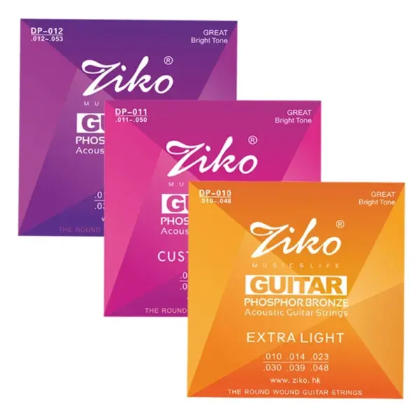 Acoustic Guitar Strings Set Phosphor Bronze 010-053