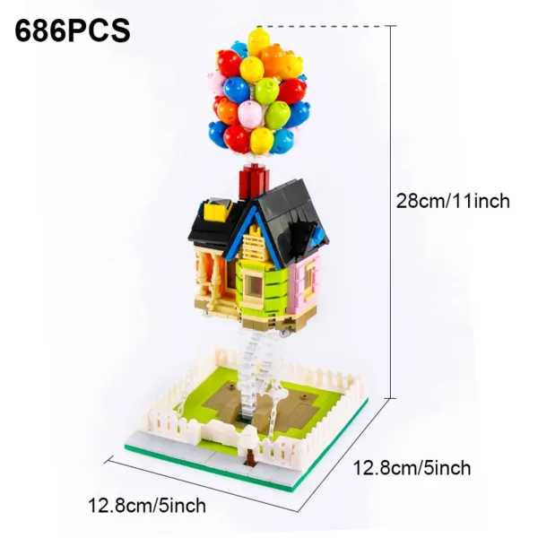 635PCS Balloon House Building Blocks Set - Image 8