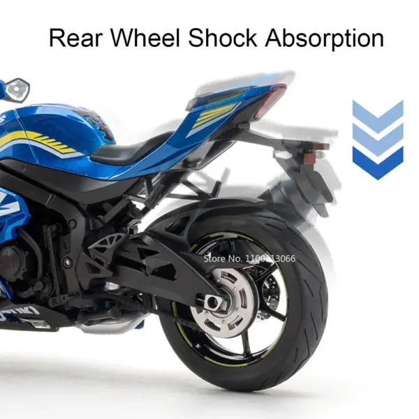 1:9 Suzuki GSX-1000R Diecast Motorcycle Model - Image 5